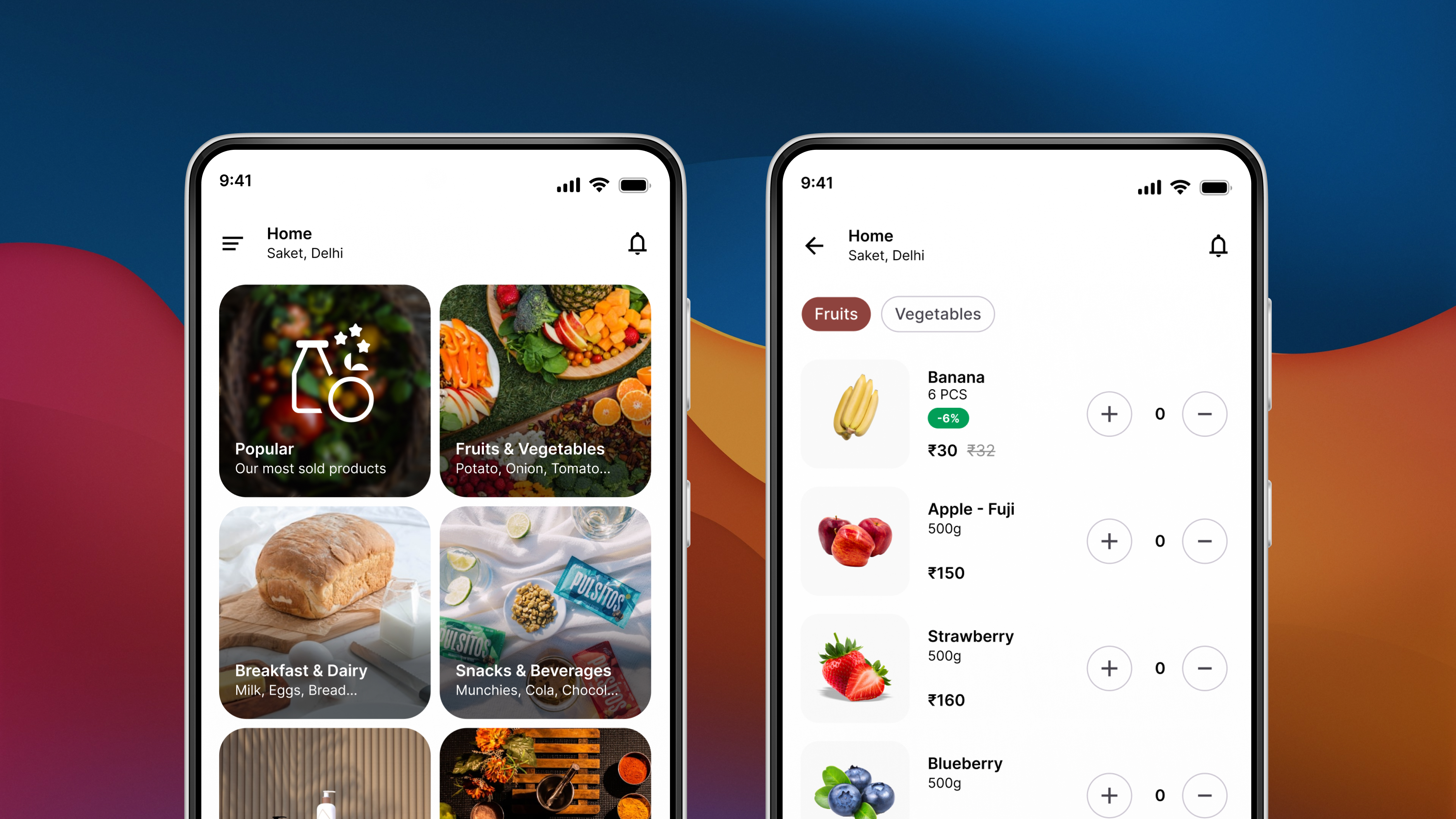 Peppertap iOS and Android app previews